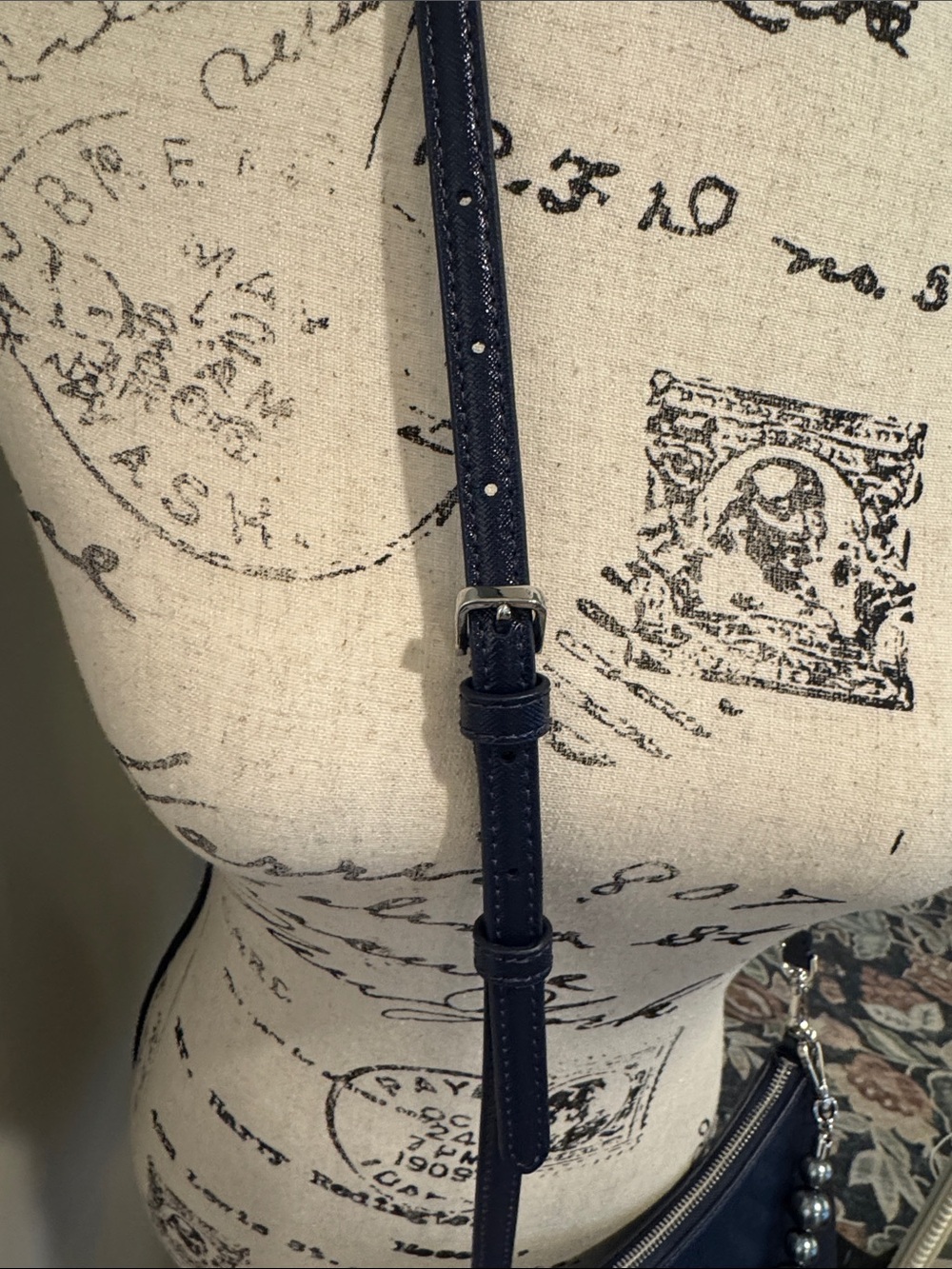 Kate ♠️ Navy with metallic beads Crossbody - Picture 6 of 14
